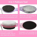 Foot File Callus Remover 4-in-1, Feet Scraper Pedicure Tools - Image 2