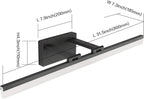 SOLFART Black Modern Bathroom Lights Over Mirror 31.5 inch Vanity Lighting Wall - Image 3