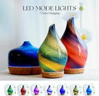 Porseme 150ml Essential Oil Diffuser Glass Color Changing Aroma Air Diffusers - Image 2