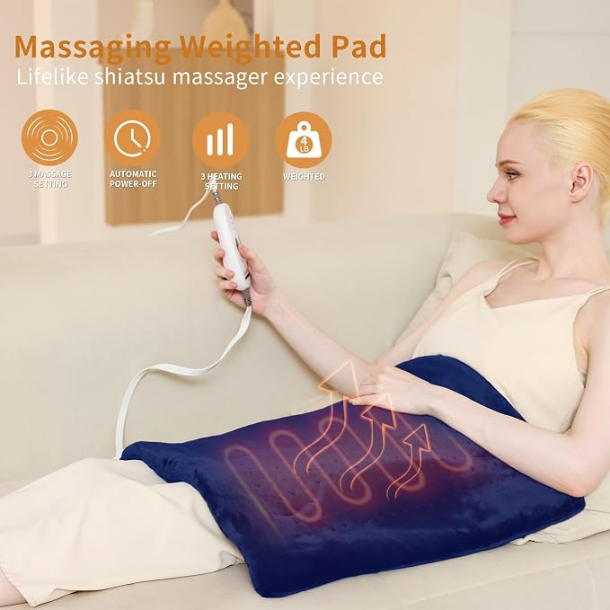 Massaging Weighted Heating Pad, Heating Pads - Image 3