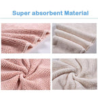 M-bestl 2 Pack Microfiber Hair Towel Wrap, Hair Drying Towel - Image 4