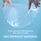 YIZIJIZI 100PCS Disposable Shower Caps, Large Thick Clear Waterproof Shower Cap - Image 6