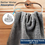 Simpli-Magic Cotton Hand Towels 16"x27" – Soft Towels - Image 5