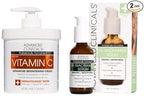 Advanced Clinicals Brightening Vitamin C Cream + 5% Niacinamide Serum by AdvancedClinicals