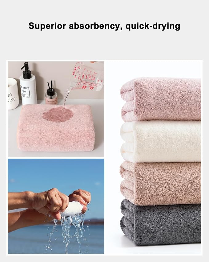 sakano Family Sized 8 Piece Towel Bundle, 4 Bath Towels and 4 Hand Towels - Image 5