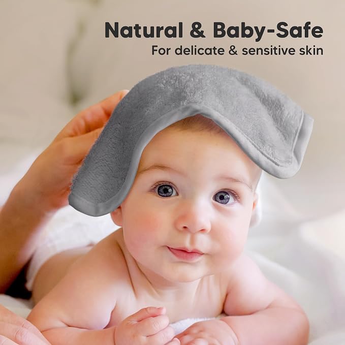 6-Pack Baby Washcloths – Soft Absorbent Viscose from Bamboo Washcloths - Image 5