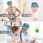 Scrub Cap with Hair Scrunchy, Ponytail Holder Surgical Cap - Image 6