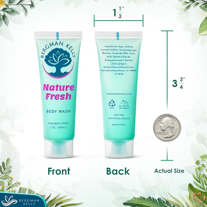 BERGMAN KELLY Travel Size Body Wash, Delight Your Guests - Image 4