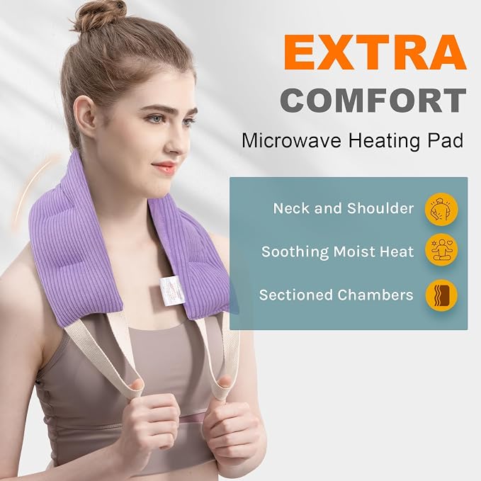 uncn Heating Pad for Neck and Shoulders and Back Moist Small Microwavable Neck - Image 2