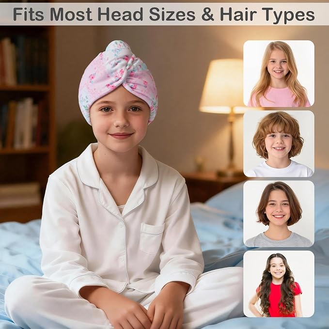 2 Pack Microfiber Hair Towel Wrap - Image 4