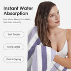 JML Microfiber Bath Towels, Bath Towel 2 Pack 30" x 60", Super Absorbent and - Image 5