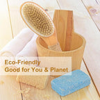 9.8" Dry Brush for Body with Anti-Slip Handle, Wet&Dry Brushing Body Brush for - Image 7