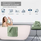 Hand Towels Set 2 Pack-16“x31”, Ultra Soft Microfibers Bathroom Towel Set - Image 6