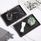 Luxspire Bathroom Vanity Tray, Resin Dresser Jewelry Ring Dish Tank Storage - Image 7