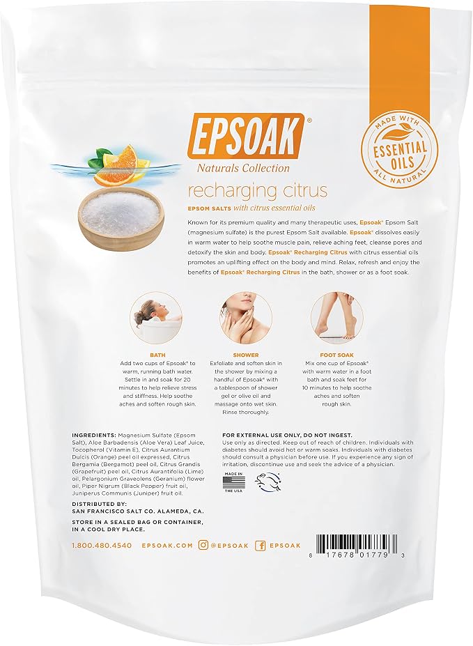 Epsoak Epsom Salt 2 lb. USP Magnesium Sulfate - Image 2