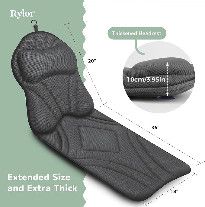 Rylor Full Body Bath Pillow – Luxury Cushion - Image 4