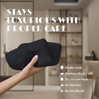 White Classic Black Washcloths Set - Image 6