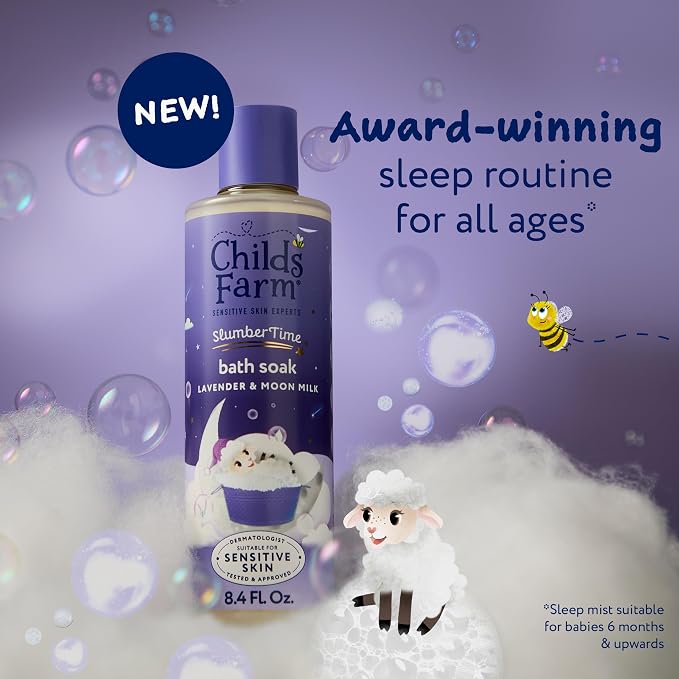 Childs Farm SlumberTime Bath Soak, Lavender & Moon Milk 250ml US - Image 2