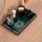 Real Natural Marble Tray for Bathroom, Kitchen and Desktop, Rectangle Genuine - Image 5