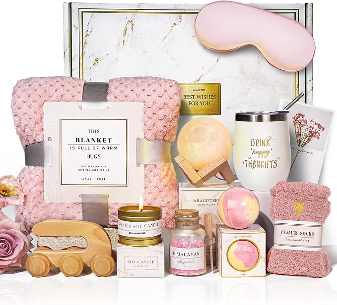 AHAGIFTREE Birthday Gifts, self Care, Get Well Soon Gift Baskets by Unknown