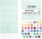Cacala Lightweight and Thin Turkish Beach Towel 100% Cotton Sand-Free and by Cacala