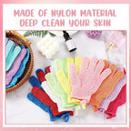 Didaey 104 Pcs Exfoliating Glove Bulk Shower Gloves - Image 7