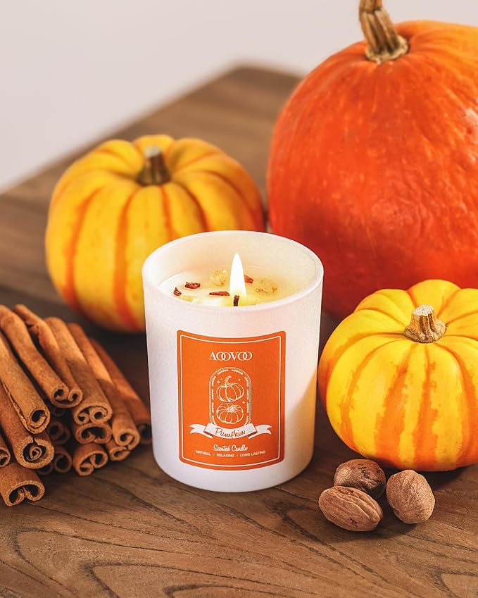 AOOVOO Pumpkin Scented Candles for Women - Image 2