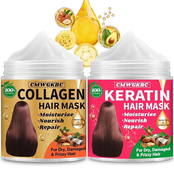 Collagen Hair Mask & Keratin Hair Mask by CMWGKBC