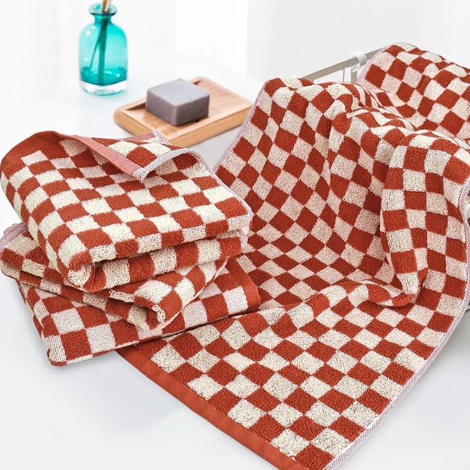 Jacquotha Checkered Hand Towels - Image 4