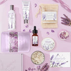 Gifts for Women, Lavender Bath and Body Gift Basket Relaxing Spa Self Care Gift - Image 2