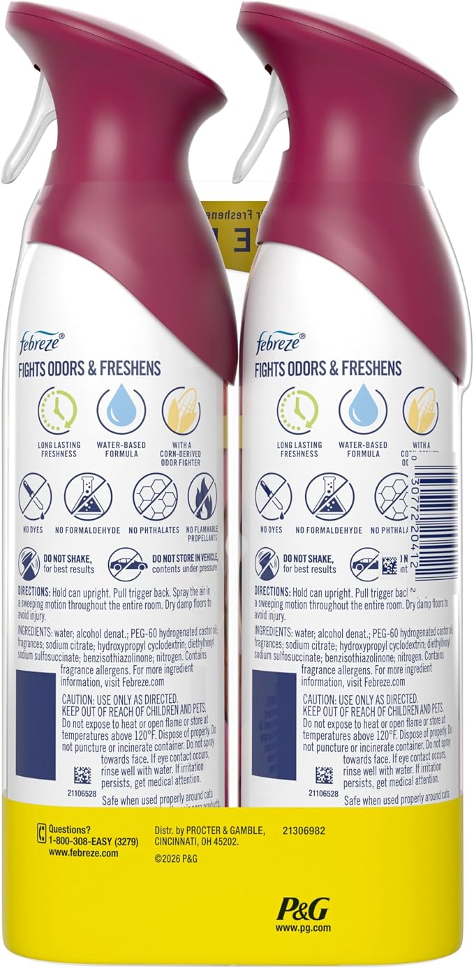 Febreze Air Mist, Air Freshener Spray, Odor Fighting Room Spray, Deodorizer - Image 13