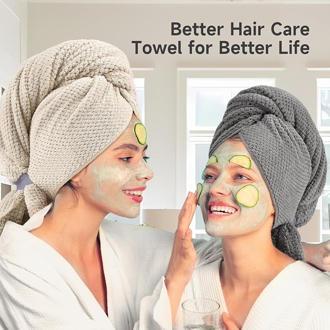 Extra Large Microfiber Hair Towel - Image 2