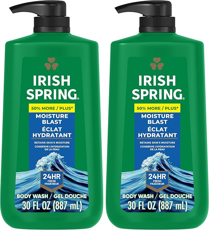 Irish Spring Moisture Blast Body Wash, 30 Oz Pump by IrishSpring