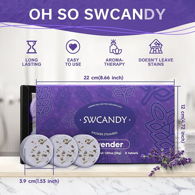 SWCANDY Shower Steamers Aromatherapy Travel Essentials Birthday Gifts - Image 6