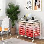 Giantex 12 Drawers Rolling Cart, Mobile Storage Drawer Cart, Classroom - Image 4