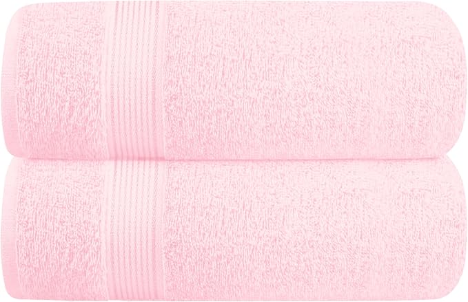 Belizzi Home Cotton 2 Pack Oversized Bath Towel Set 28x55 inches, Large Bath by Unknown
