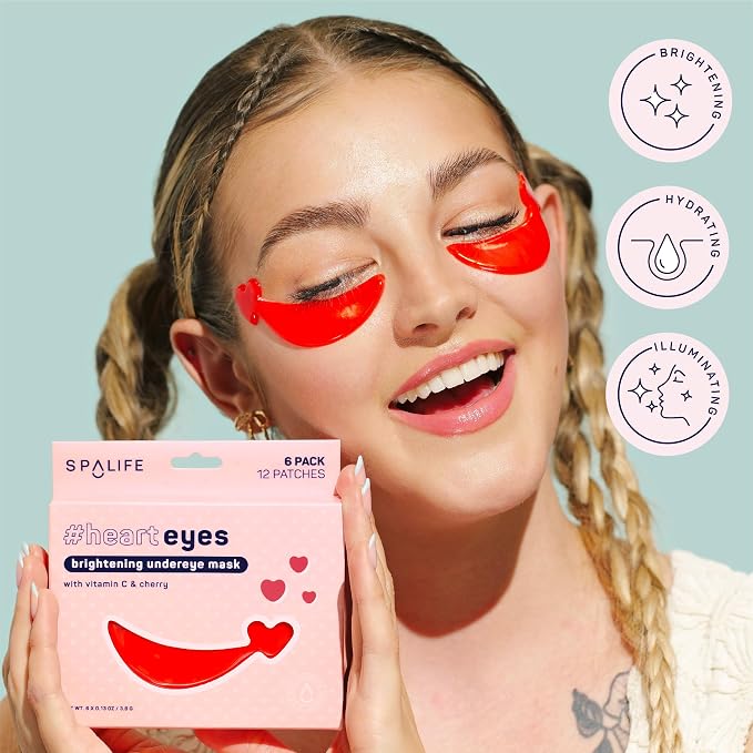 SpaLife Heart-Shaped Hydrogel Undereye Mask | Anti-Aging & Hydrating Hydrogel - Image 6