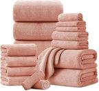 18 Piece Microfiber Bath Towels Set by FerdilanUS