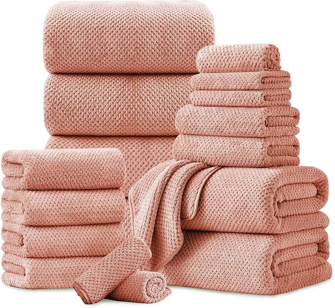 18 Piece Microfiber Bath Towels Set by FerdilanUS