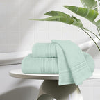 BOUTIQUO Ultra Soft 3 Pack Cotton Towel Set, Contains a Bath Towels 28x55 inch - Image 3