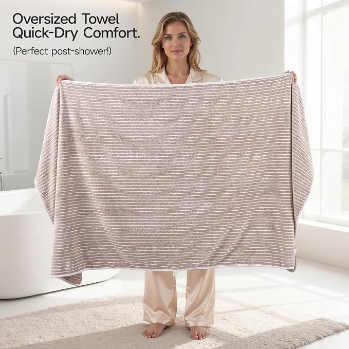 REDKISS Ultra Soft Bath Towels Set of 6 Large 35"x70" | 100% Microfiber - Image 6