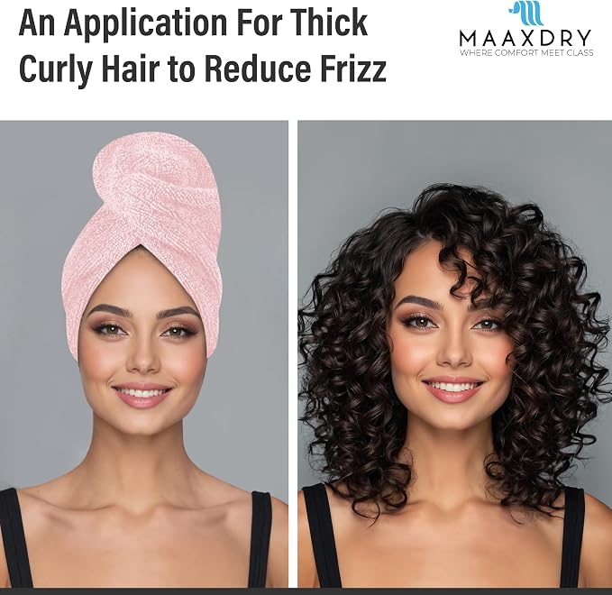 100% Cotton Large Hair Towel Wrap - Image 6