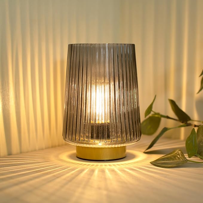 LUSHARBOR Battery Operated Lamp by LUSHARBOR