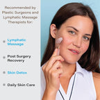 Bruizex Lymphatic Drainage Face Massager Set: Rose Quartz Face Roller & Gua Sha - Image 3