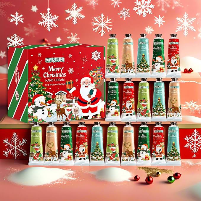20 Pack Christmas Hand Lotion Gifts Set，Moisturizing Hand Cream - Image 3