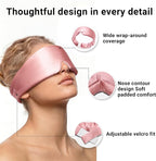 Silk Sleep Mask for Side Sleepers, Eye Mask for Sleeping Women Men, - Image 5