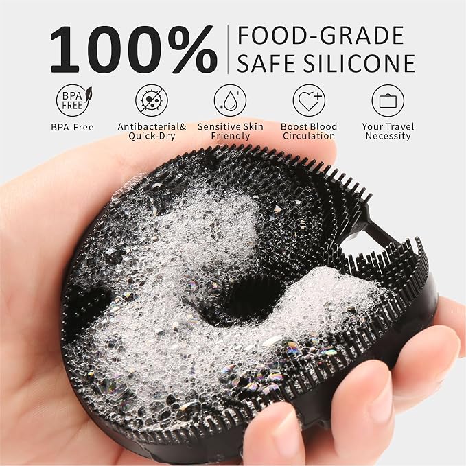 Soft Silicone Face Scrubber, Body Scrubber - Image 6