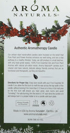 Aroma Naturals Holiday Juniper, Spruce and Basil Essential Oil Pillar Candle - Image 3