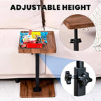 C Table End Table Adjustable Height, C Shaped End - Image 5