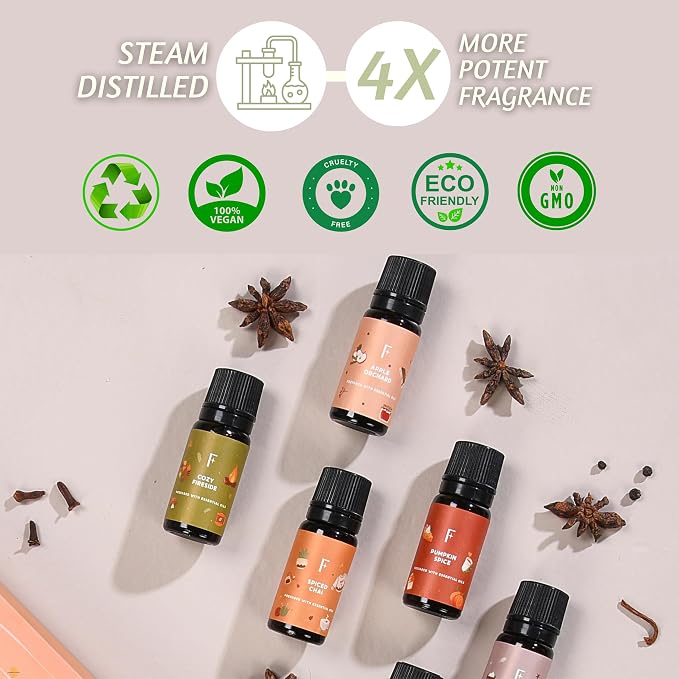 Folkulture Fall is in The Air Essential Oils Set of 6 | Diffuser Fragrance Oils - Image 8